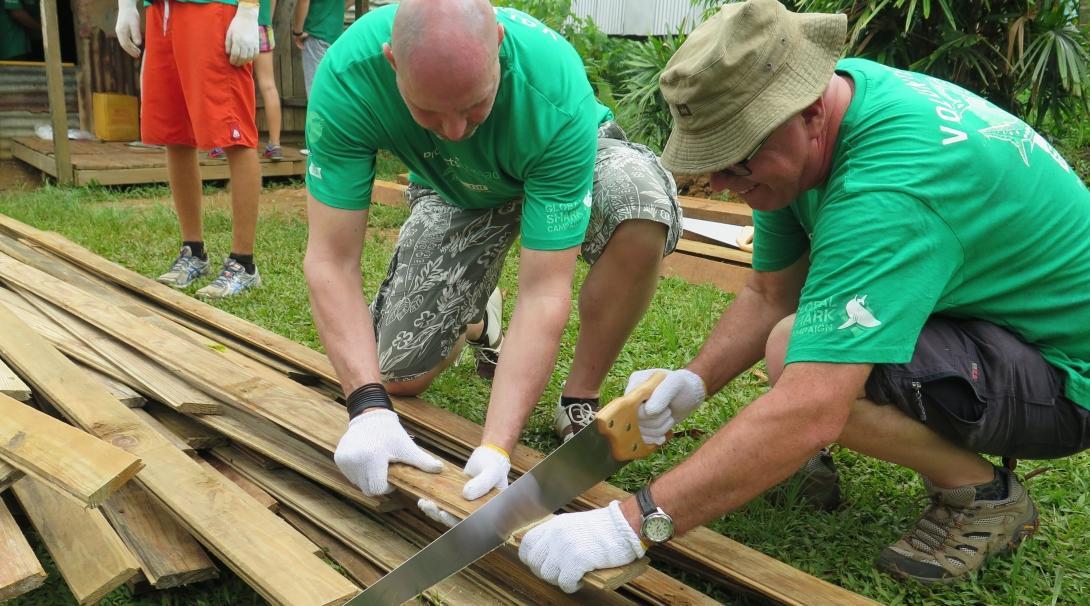 Older Projects Abroad volunteers complete volunteer building work abroad for over 60s.