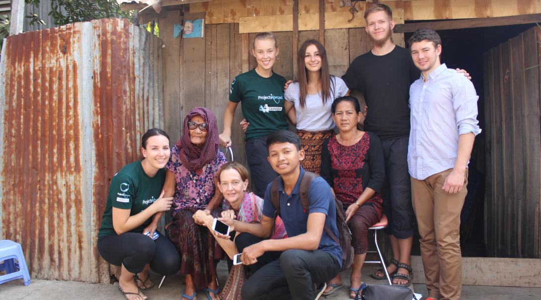 Volunteers receive in-country support from local staff and host families in Cambodia