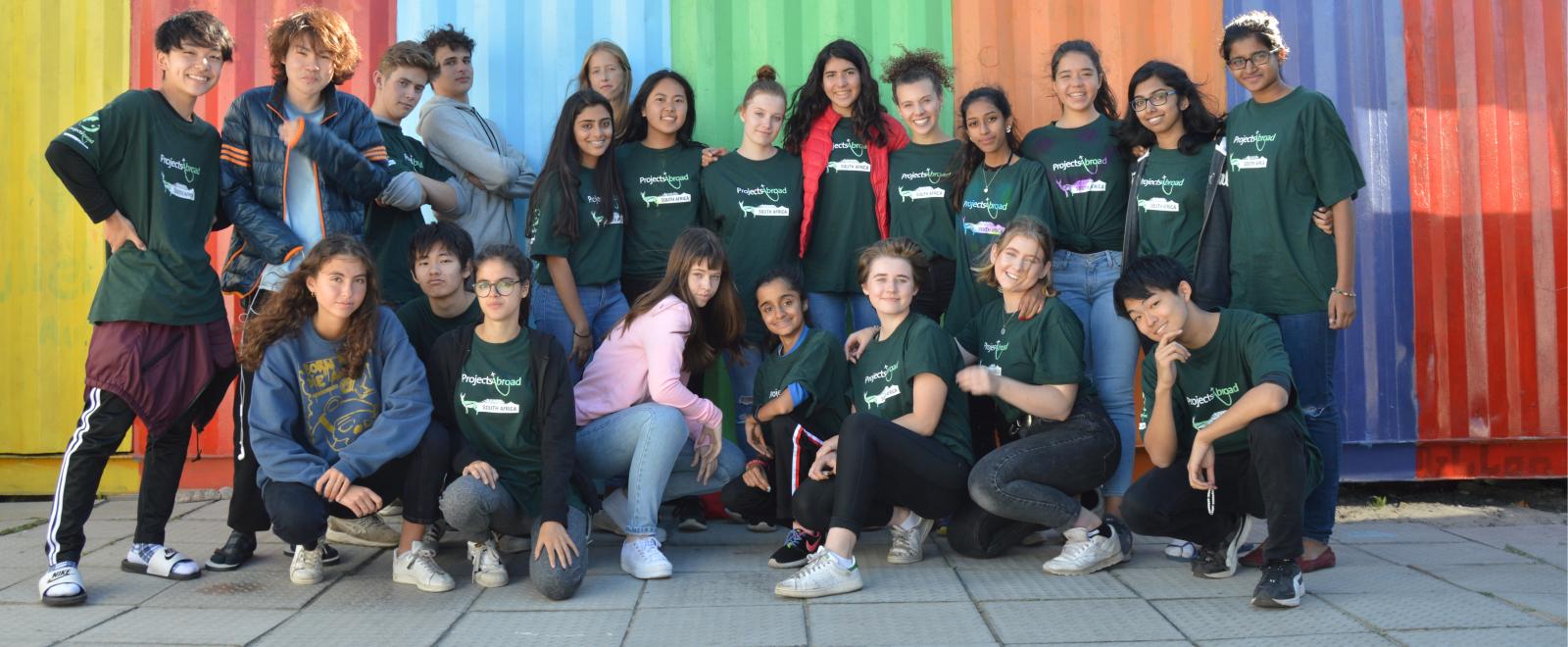 Students relax at their placement during a summer volunteer program for high school students abroad