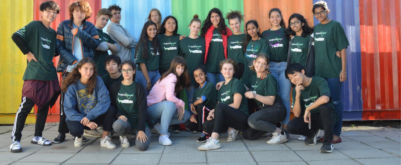 Teens relax at their South African placement on a volunteering opportunity for 15, 16, 17 and 18 year olds