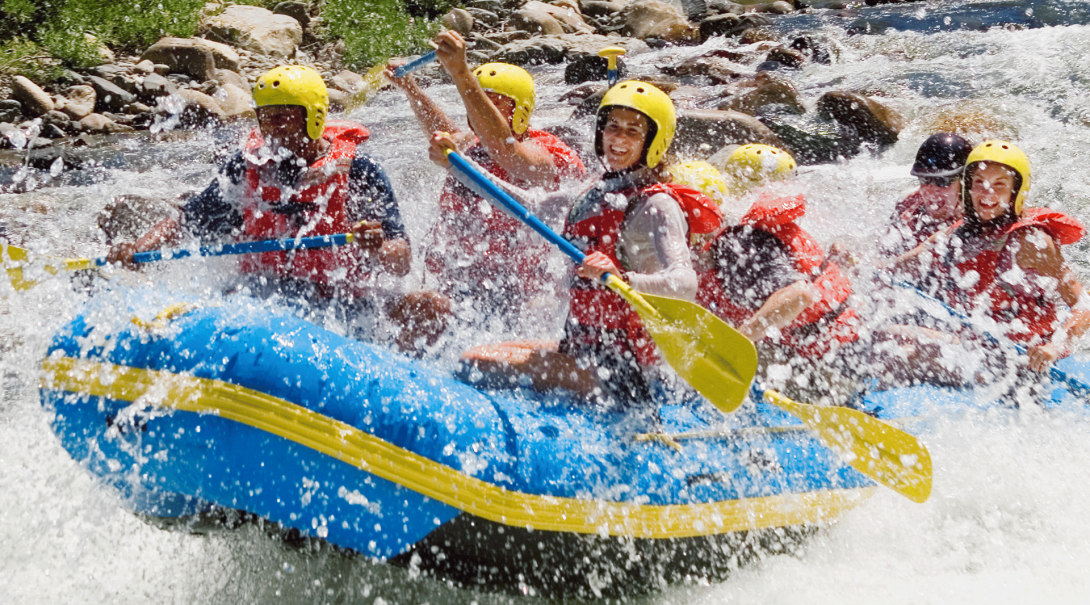 Go white water rafting