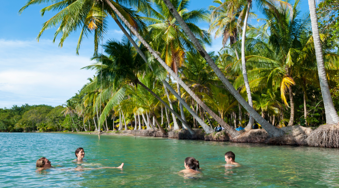 Bathe in crystal clear and warm ocean waters