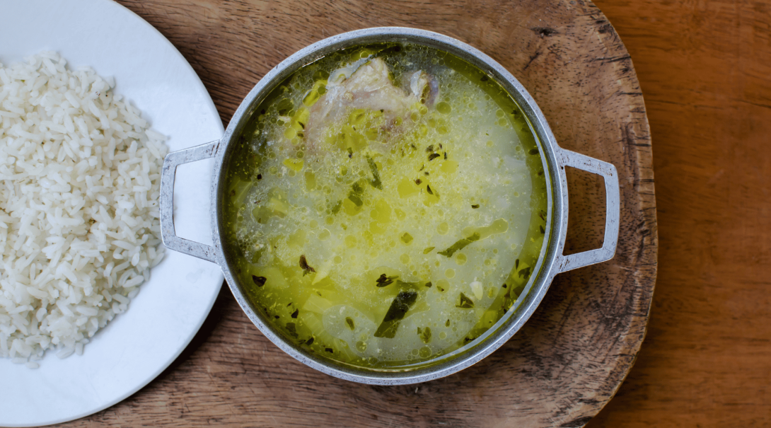 Sancocho, a traditional chicken soup in Panama